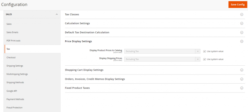 Display-Price-Settings-1024x466-1 How to Configure Taxes on Magento | Adobe Commerce Websites