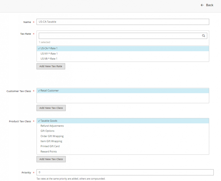 Tax-Rules-in-Magento-2-768x631-1 How to Configure Taxes on Magento | Adobe Commerce Websites