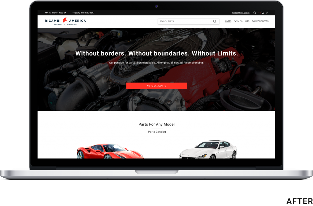 Ricambi-After UX/UI Redesign Case Study for Auto Parts Store on Magento