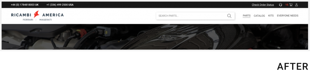 search-after UX/UI Redesign Case Study for Auto Parts Store on Magento